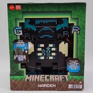 MATTEL MINECRAFT WARDEN BATTLE INTERACTIVE LIGHTS & SOUNDS 6" ACTION FIGURE NIB
